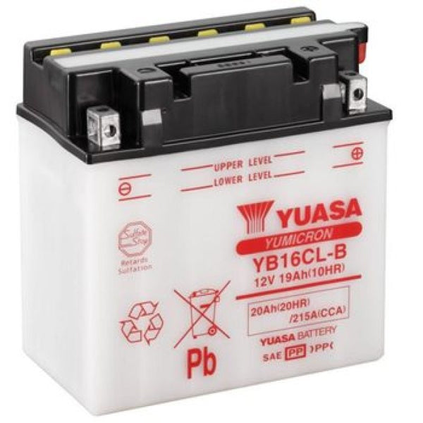 Yuasa YB16CL-B Yumicron 12-Volt Battery - Bull Strap