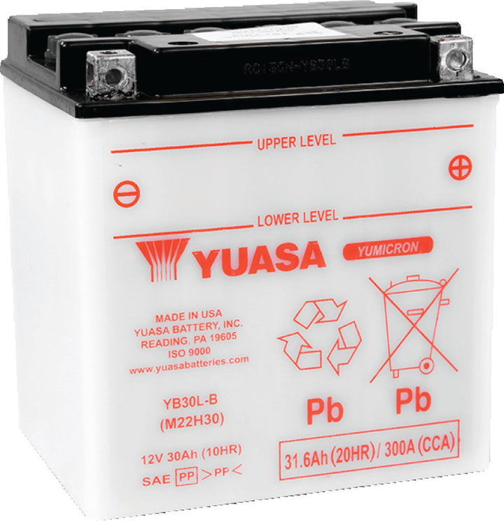 Yuasa YB30L-B Yumicron CX 12-Volt Battery - Bull Strap