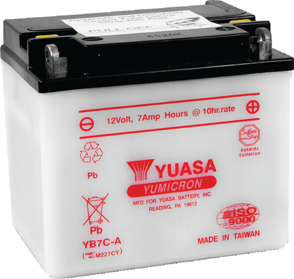 Yuasa YB7C-A Yumicron 12-Volt Battery - Bull Strap