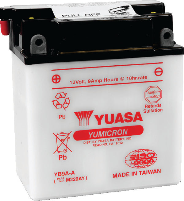 Yuasa YB9A-A Yumicron 12-Volt Battery - Bull Strap