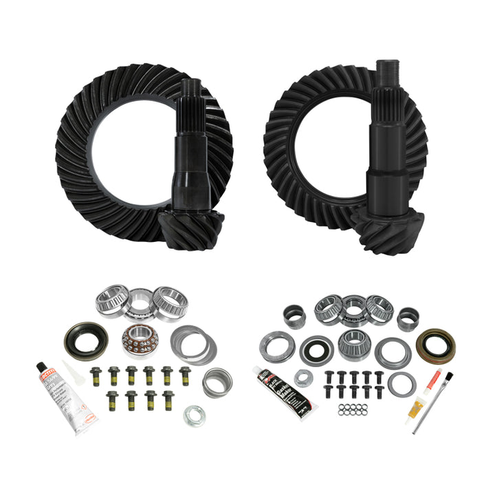 Yukon Complete Gear and Kit Pkg. for JL Jeep Non-Rubicon w/ D35 Rear & D30 Front - 4:56 Gear Ratio - Bull Strap