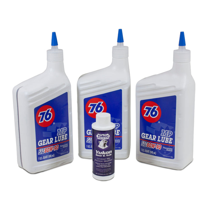 Yukon Gear 3 Qt. 80W90 Conventional Gear Oil w/Posi Additive - Bull Strap