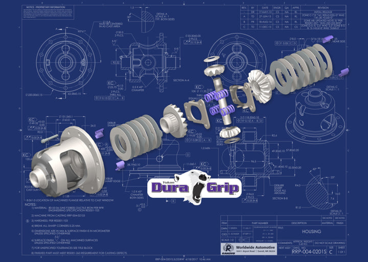 Yukon Gear Dura Grip Positraction For GM 8.5in & 8.6in w/ 30 Spline Axles - Bull Strap
