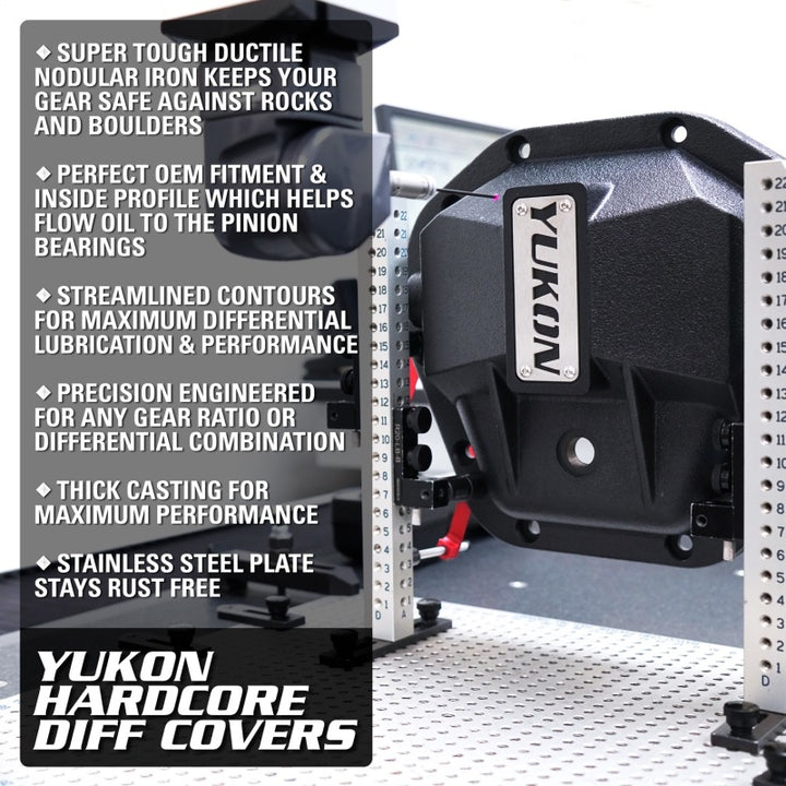 Yukon Gear Hardcore Diff Cover for 8.5inch GM Rear w/ 5/16inch Cover Bolts - Bull Strap