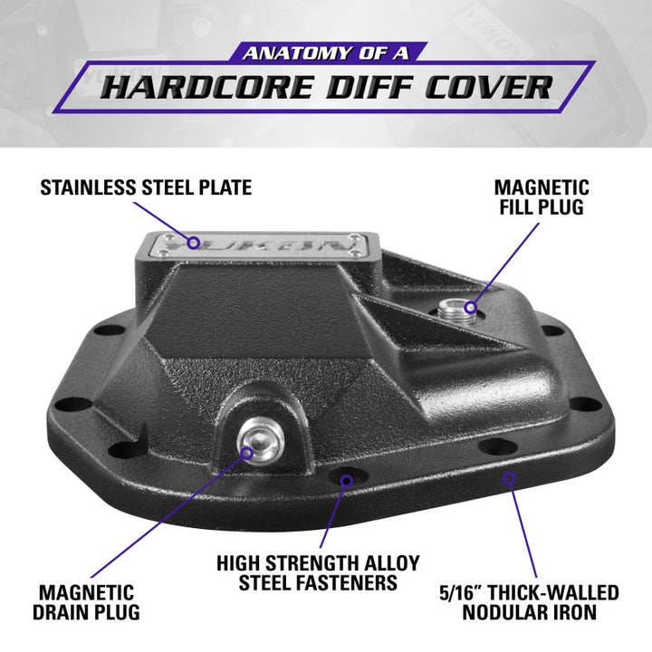 Yukon Gear Hardcore Diff Cover for Dana 50/60/70 - Bull Strap