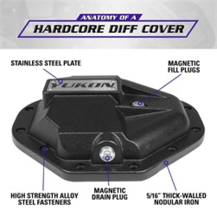 Yukon Gear Hardcore Nodular Iron Cover for Chrysler 9.25in Rear Differential - Bull Strap