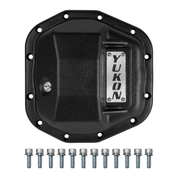 Yukon Gear Hardcore Rear Nodular Iron Cover for Jeep Wrangler JL Dana 44/220mm - Bull Strap