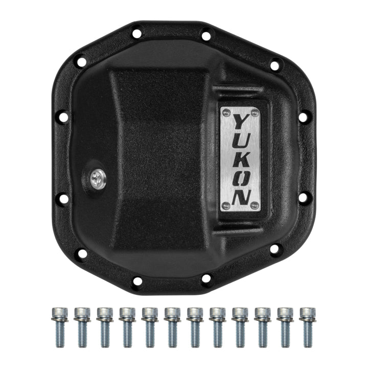 Yukon Gear Hardcore Rear Nodular Iron Cover for Jeep Wrangler JL Dana 44/220mm - Bull Strap