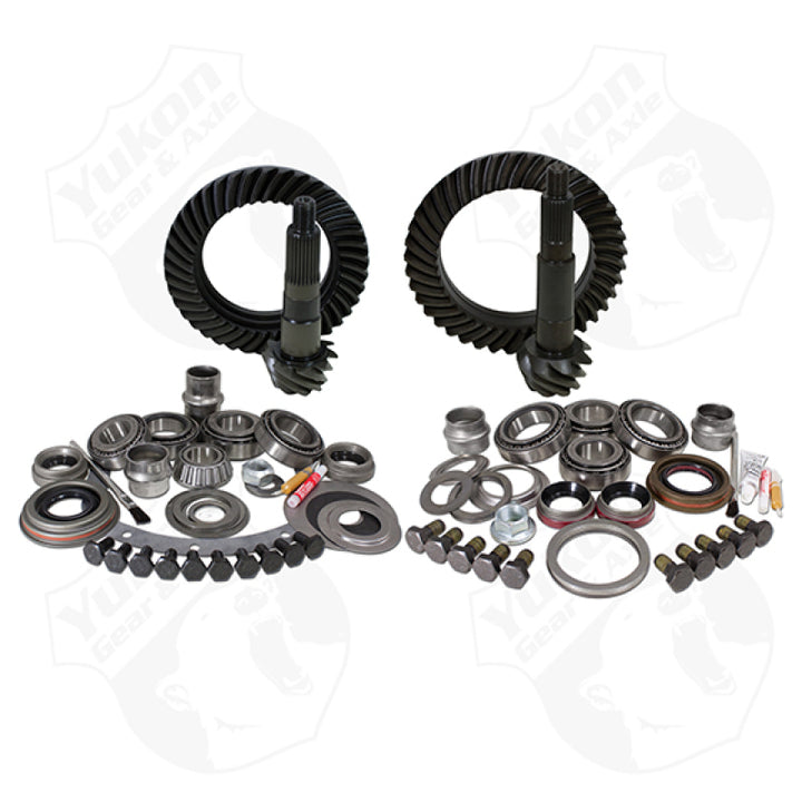 Yukon Gear & Install Kit For Dana 30 Front / Dana 44 Rear Jeep TJ 4.88 Ratio - Bull Strap
