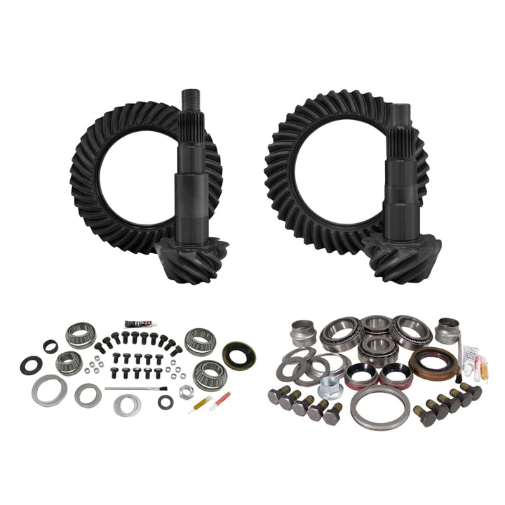 Yukon Gear & Install Kit Package For Jeep JK Rubicon in a 4.56 Ratio - Bull Strap