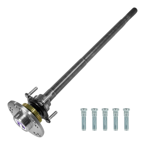 Yukon Gear Rear 4340 Chromoly Axle Kit Jeep JL Dana 35 29 Spline 32.3in Long - Bull Strap