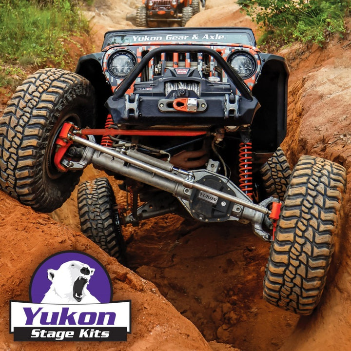 Yukon Stage 2 Jeep JL/JT Re-Gear Kit w/Covers & D44 Front & Rear in a 5.13 Ratio - Bull Strap