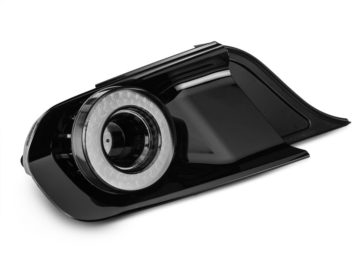 Raxiom 15-22 Ford Mustang Halo LED Tail Lights - Gloss Black Housing (Smoked Lens) - Bull Strap