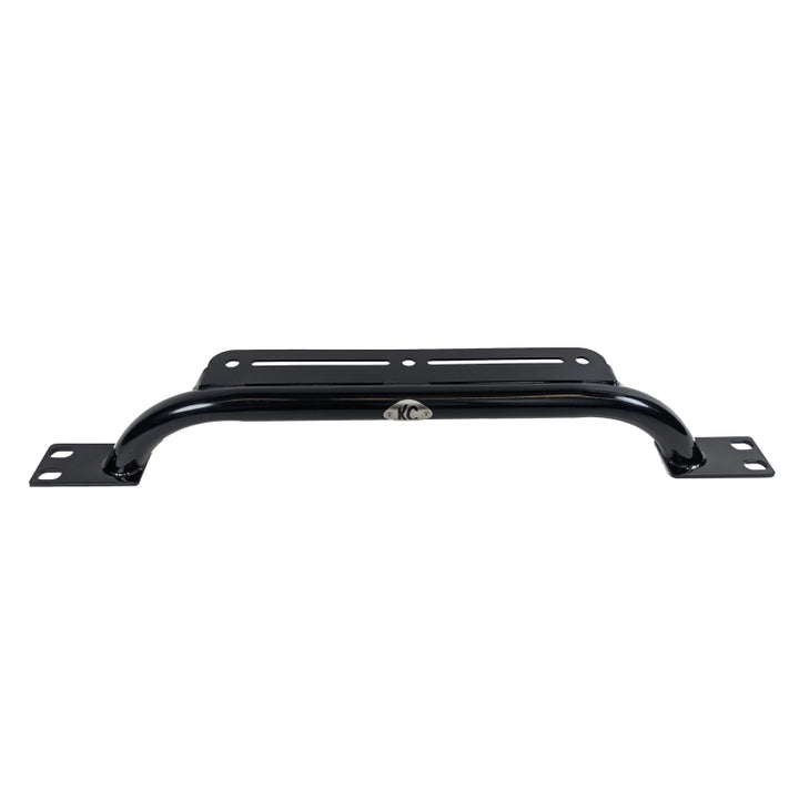 KC HiLiTES 97-06 Jeep TJ Front 2-Tab Bumper Mount Light Bar - Black - Bull Strap