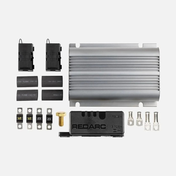 REDARC Trailer Power Kit w/Vehicle to Trailer Battery Charger/Smart Battery Monitor/Fuses - Bull Strap