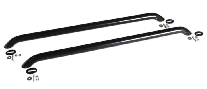 Go Rhino Bed Rails - 47 1/2in Long - w/o Base Plates - Black - Bull Strap