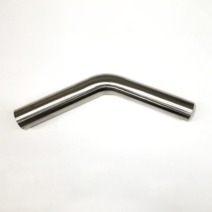 Stainless Bros 1.75in Diameter 1.5D / 2.62.0in CLR 45 Degree Bend 6.5in leg/6.5in leg Mandrel Bend - Bull Strap
