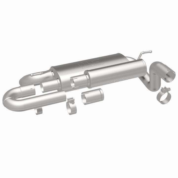MagnaFlow 18-23 Jeep Wrangler JL 2.0L/3.6L Overland Series Axle-Back Exhaust - Bull Strap