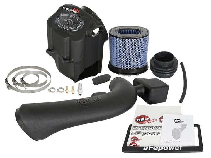 aFe Momentum GT Pro 5R Cold Air Intake System 2017 Ford Superduty V8-6.2L - Bull Strap