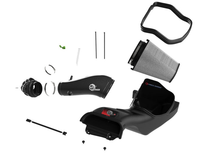 aFe 23-24 Ford F150 Raptor R V8 5.2L Supercharged Track Series Air Intake w/ PDS Filter - Bull Strap