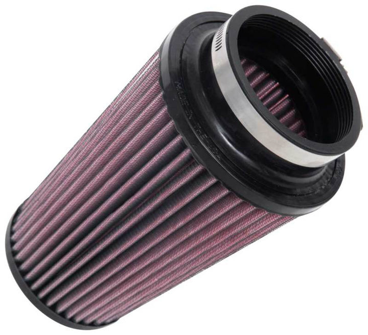 K&N Universal Tapered Filter 3.5in Flange ID x 5.5in Base OD x 4in Top OD x 8in Height - Bull Strap