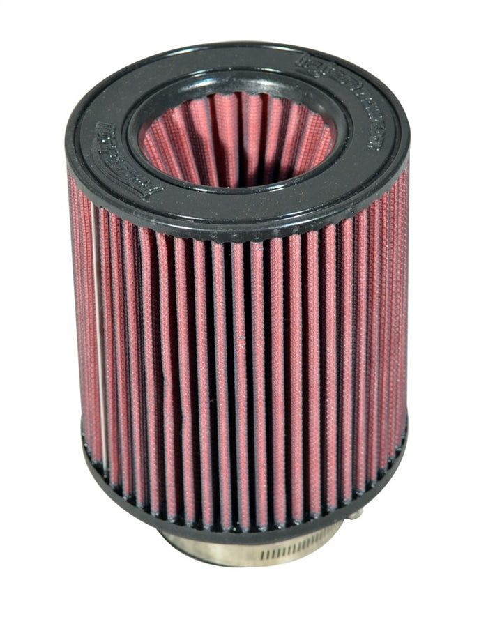Injen High Performance Air Filter - 3 1/2 Black Oiled Filter 6  Base / 6 7/8 Tall / 5 1/2 Top - Bull Strap