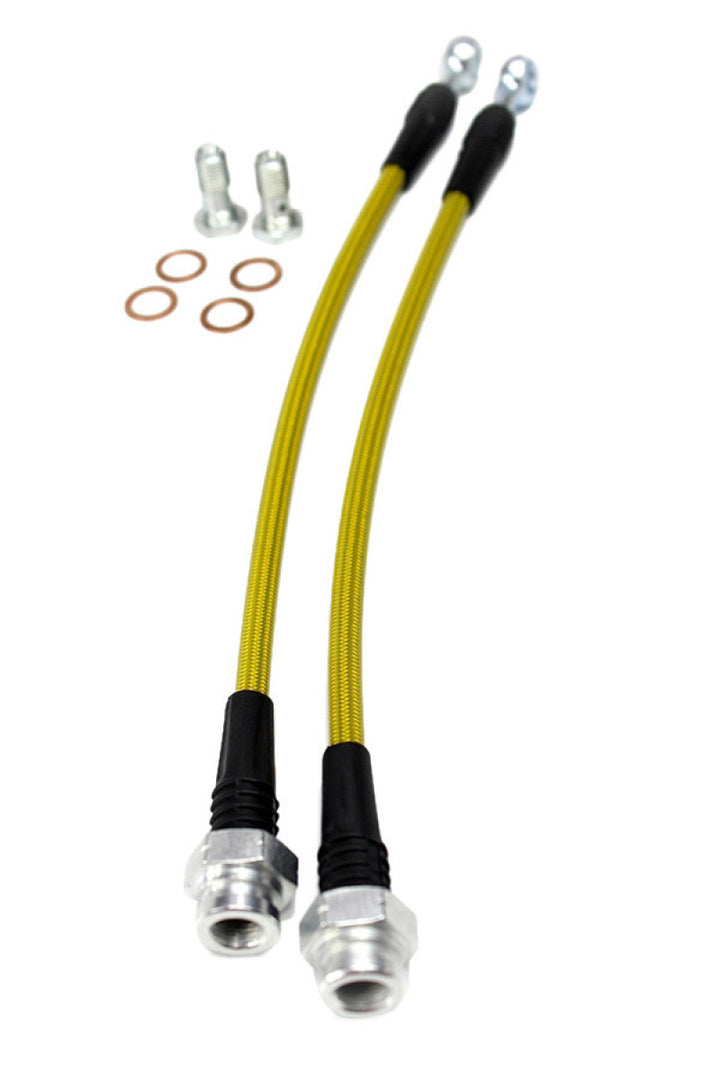 ISR Performance Stainless Steel Rear Brake Lines - Nissan 240sx (S13/S14) - Bull Strap