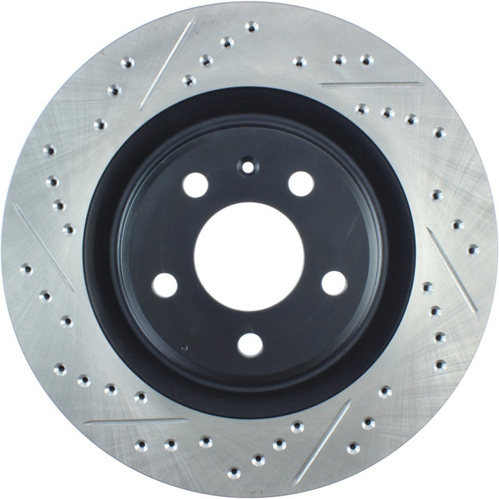 StopTech Slotted & Drilled Sport Brake Rotor - Bull Strap