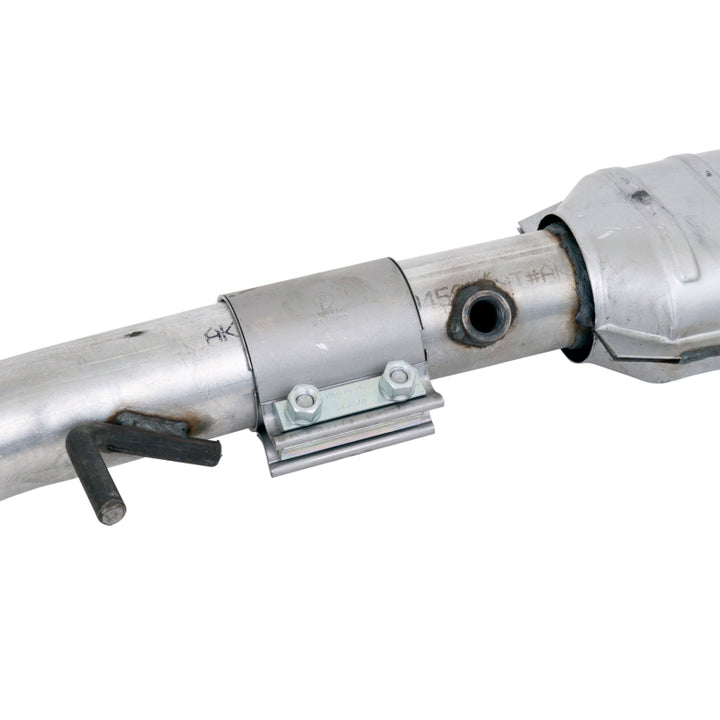 BBK 96-98 Mustang 4.6 Cobra High Flow X Pipe With Catalytic Converters - 2-1/2 - Bull Strap