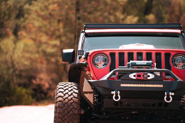 DV8 Offroad 2018+ Jeep Wrangler JL/Gladiator LED Projector Headlights - Bull Strap