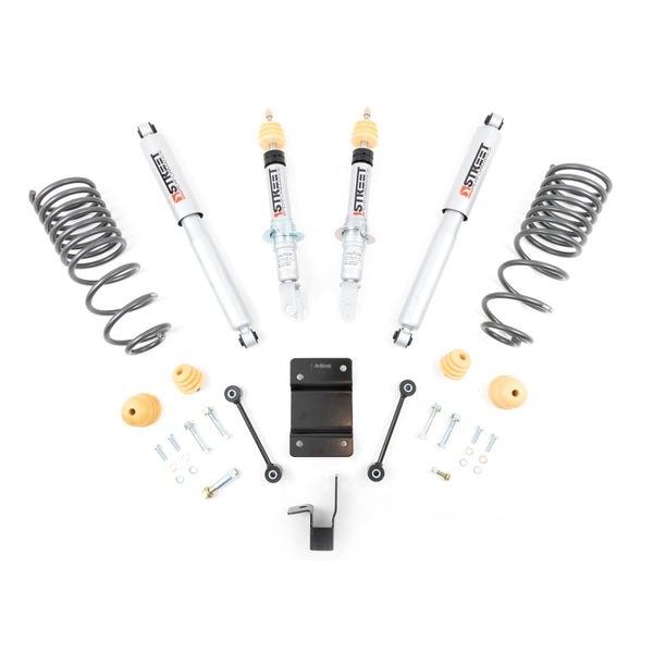 Belltech LOWERING KIT 09-18 Dodge Ram 4WD 1500 Quad/Crew Cabs 2inF / 4inR - Bull Strap