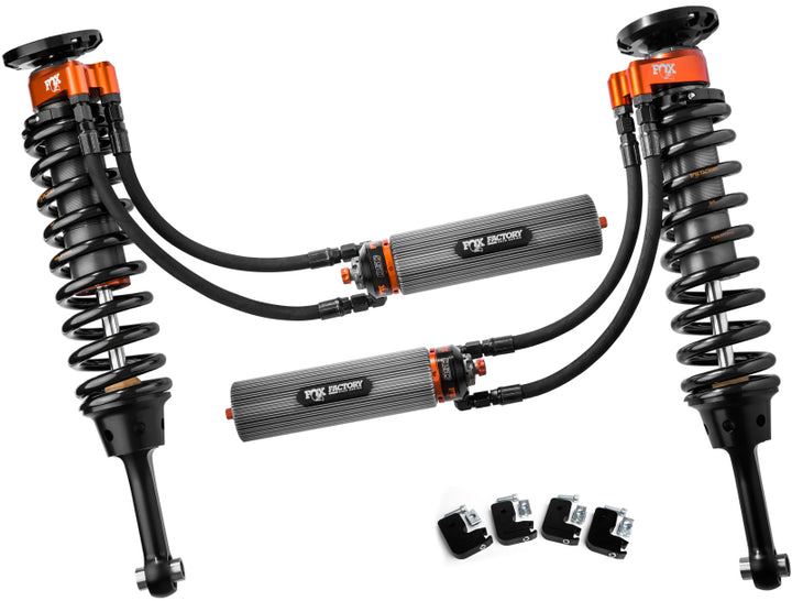 Fox Ford Raptor 3.0 Factory Series 7.9in Int. Bypass Remote Res. Front Coilover Set DSC Adj. - Blk - Bull Strap