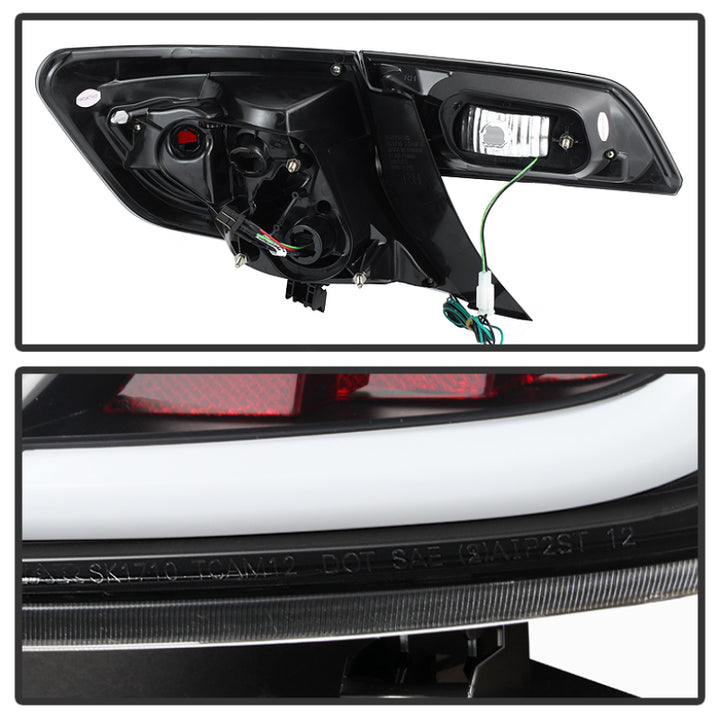 Spyder Toyota Camry 12-14 Light Bar LED Tail Lights Black ALT-YD-TC12-LBLED-BK - Bull Strap