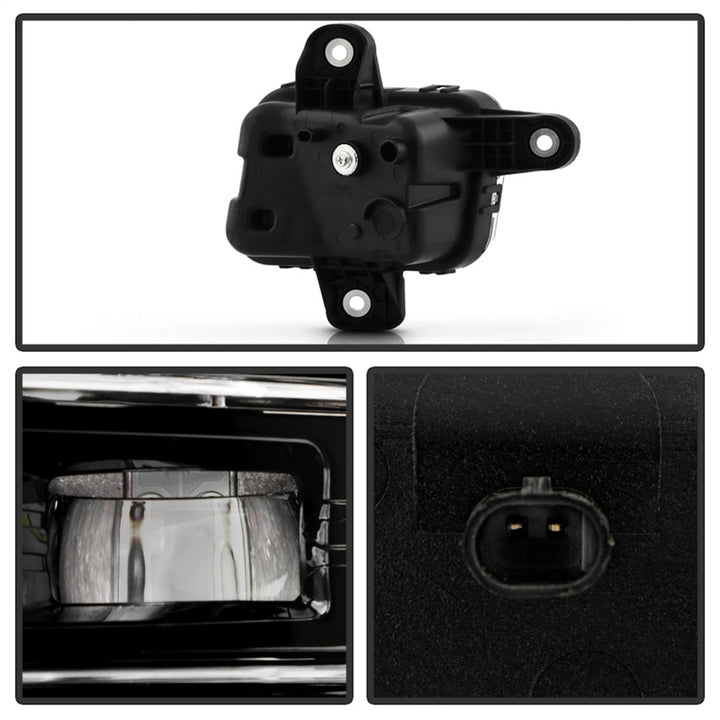 Spyder 23-25 GMC Sierra 1500 OEM Style LED Fog Light w/ Switch - Clear (FL-GS2023-LED-C) - Bull Strap