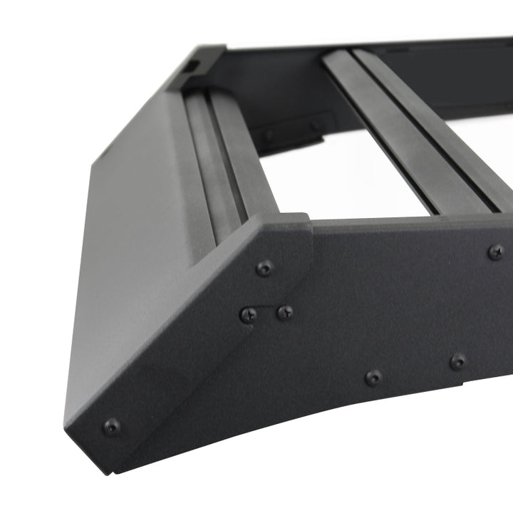 Go Rhino 24-25 Toyota Tacoma Double Cab Pickup Ceros Low Profile Roof Rack - Tex. Blk - Bull Strap