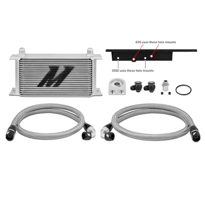 Mishimoto 03-09 Nissan 350Z / 03-07 Infiniti G35 (Coupe Only) Oil Cooler Kit - Bull Strap