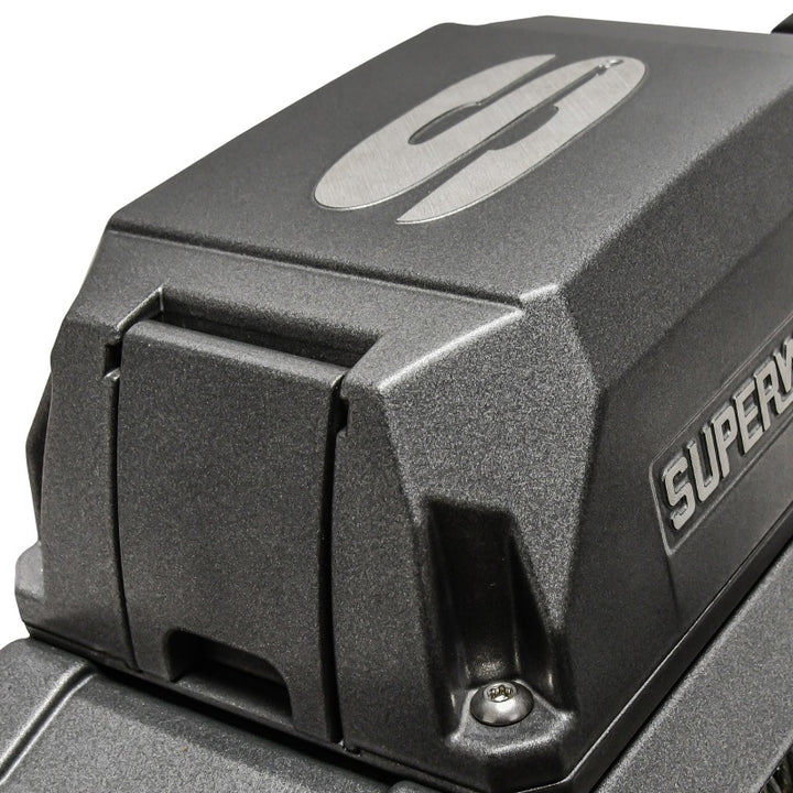 Superwinch 12000 LBS 12V DC 3/8in x 85ft Wire Rope SX 12000 Winch - Graphite - Bull Strap