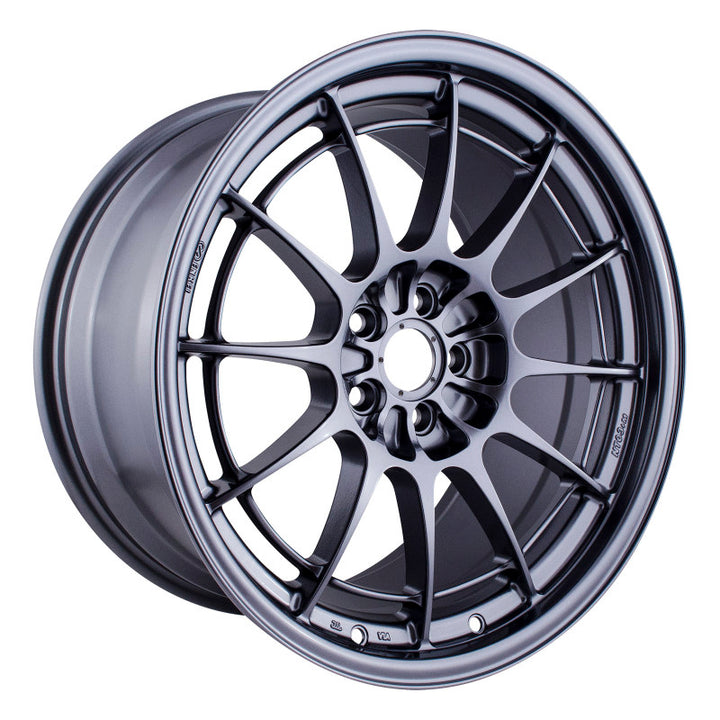 Enkei NT03+M 18x9.5 5x100 40mm Offset Gunmetal Wheel (MIN ORDER QTY 40) - Bull Strap