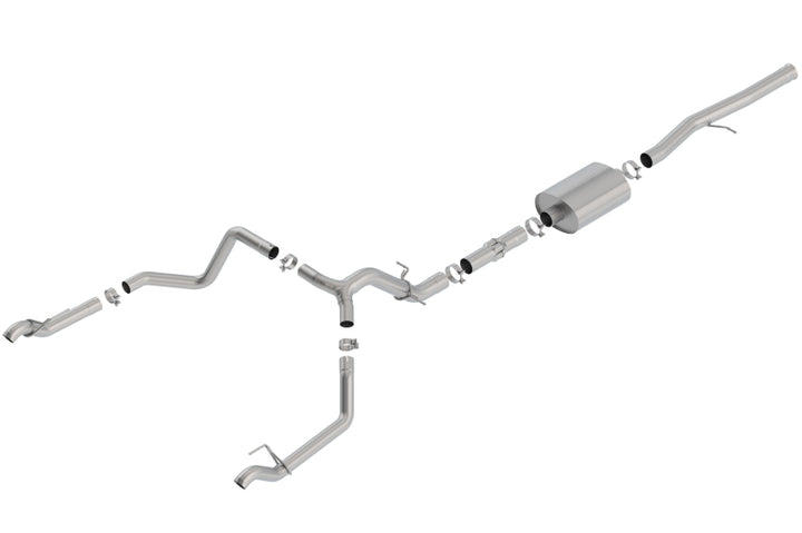 Borla 19 Chevrolet Silverado/GMC Sierra 1500 6.2L SS ATAK Catback Exhaust w/ Factory Tips - Bull Strap