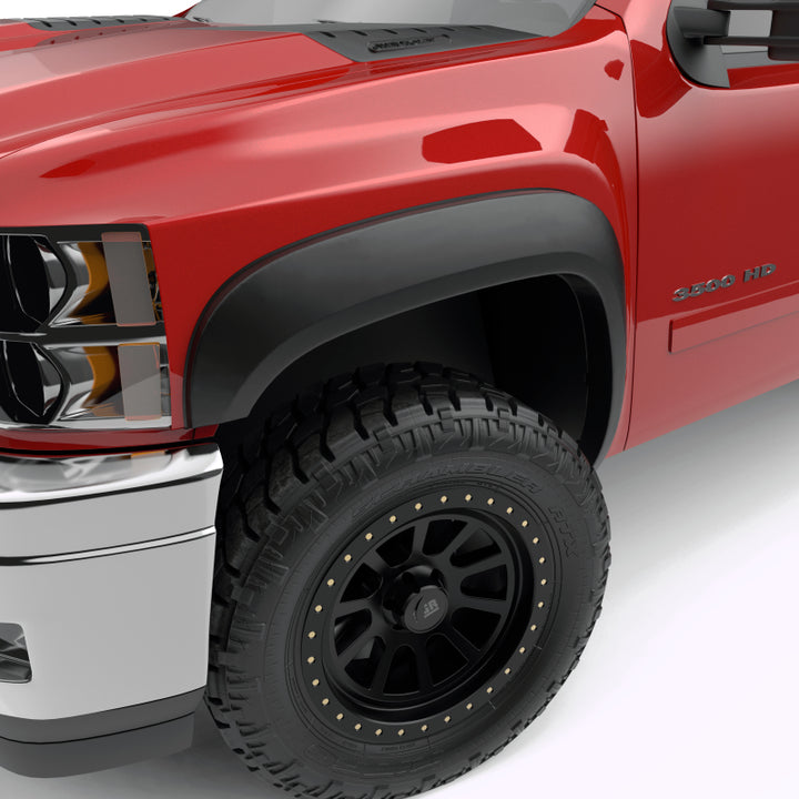 EGR 07-13 Chev Silverado 6-8ft Bed Rugged Look Fender Flares - Set (751504) - Bull Strap