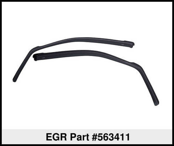 EGR 99-15 Ford Super Duty In-Channel Window Visors - Set of 2 (563411) - Bull Strap