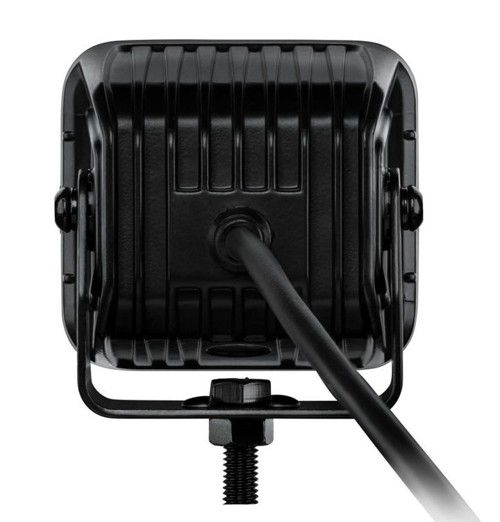 Hella Universal Black Magic 3.2in L.E.D. Cube Kit - Flood Beam - Bull Strap