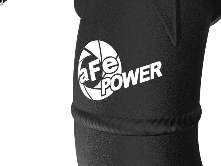 aFe 2022 Toyota Tundra V6-3.5L (tt) BladeRunner 2.5in Aluminum Hot Charge Pipe - Black - Bull Strap