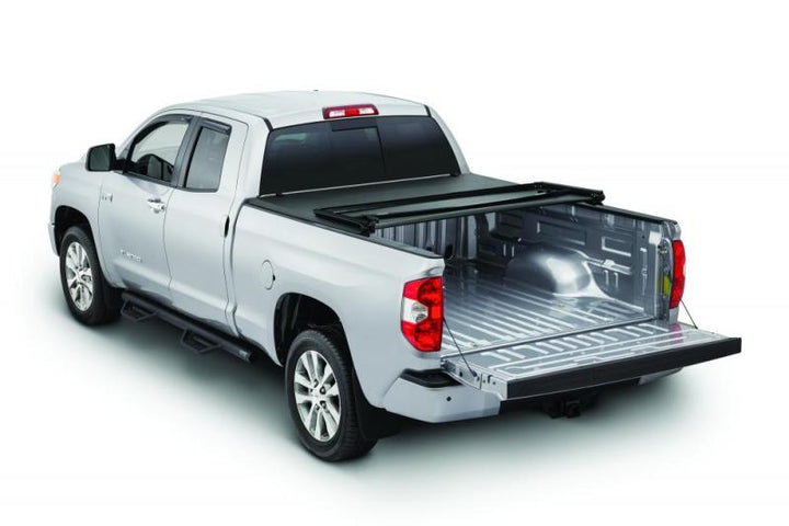 Tonno Pro 04-06 Toyota Tundra 6.3ft Fleetside Tonno Fold Tri-Fold Tonneau Cover - Bull Strap