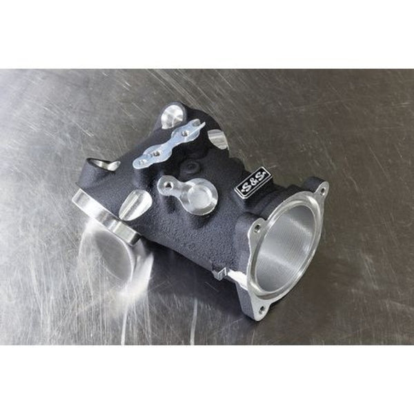 S&S Cycle M8 Models Premium 55mm CNC Ported Manifold - Black - Bull Strap