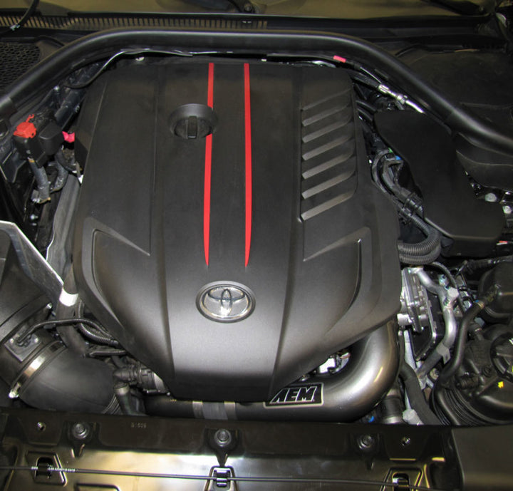 AEM 20-21 Toyota Supra L6-3.0L F/I Turbo Intercooler Charge Pipe Kit - Bull Strap