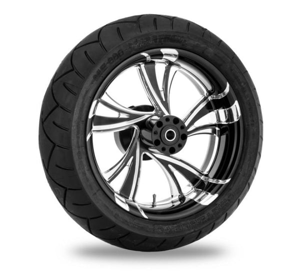 Performance Machine 21x3.5 Forged Wheel Cruise  - Contrast Cut Platinum - Bull Strap