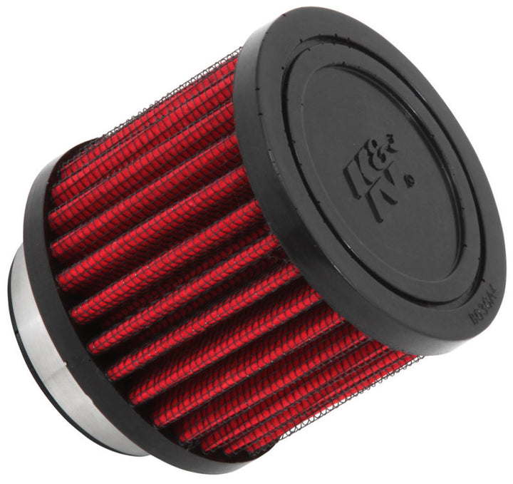 K&N 1.75 inch Vent 3 inch D 2.5 inch H Air Filter - Rubber Top - Bull Strap