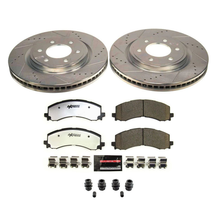 Power Stop 2022 Lincoln Navigator Front Z36 Truck & Tow Brake Kit - Bull Strap