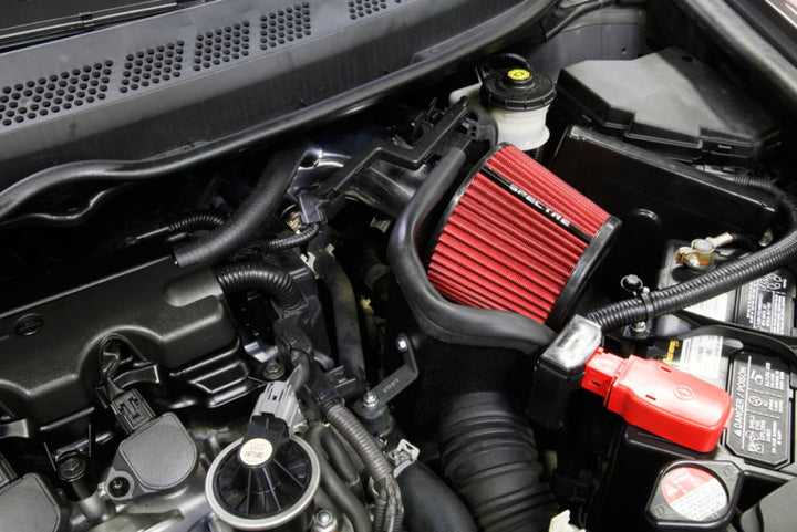 Spectre 06-11 Honda Civic L4-1.8L F/I Air Intake Kit - Bull Strap